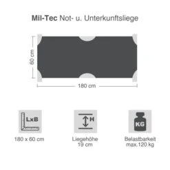 Mil-Tec Not- U. Unterkunftsliege Metallgestell -Schuhe Store 4z4215 1