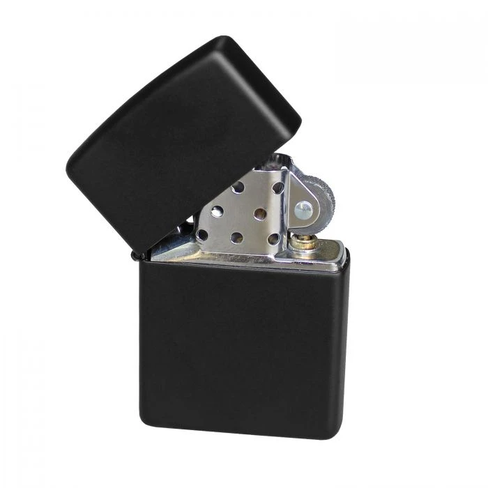 Zippo Feuerzeug Original Matt Schwarz 4 Zippo Feuerzeug Original Matt Schwarz – Bild 2