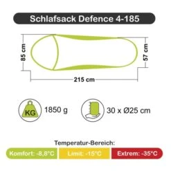 Carinthia Schlafsack Defence 4 -Schuhe Store c9245 000 0 1 1