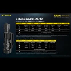 Nitecore LED Taschenlampe P20iX - 4000 Lumen -Schuhe Store nc p20ix 1